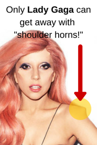 Only Lady Gaga can get away with Shoulder Horns!