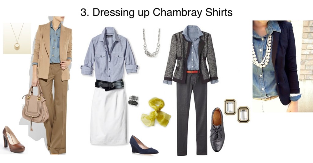 Chambray shirt for the office