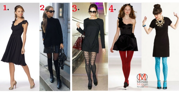 Pantyhose or Tights with Black Cocktail attire
